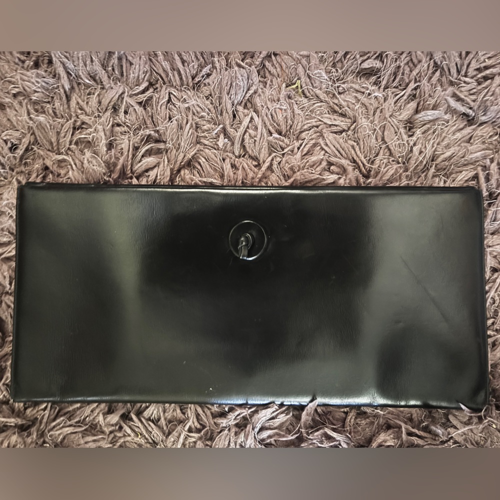 🖤 BIENEN DAVIS 🖤 Unique Vintage Black Envelope Clutch Bag